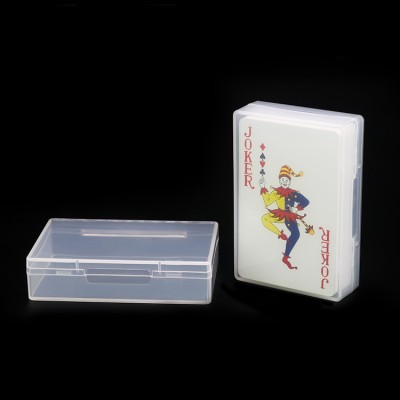 Customized OEM Printing Packing Storage Tarot Box Poker Card Playing Cards Holder Clear Case Plastic Box